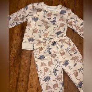 Toddlers Dino Matching Set - Cream and Brown